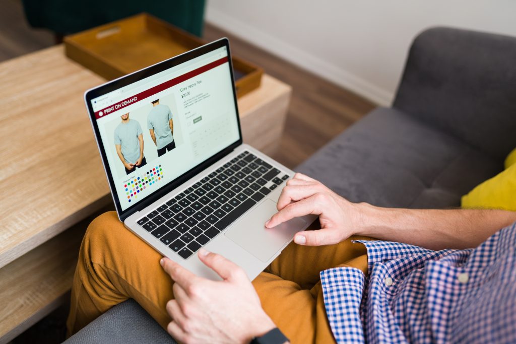 adult man doing online - web Design Agency