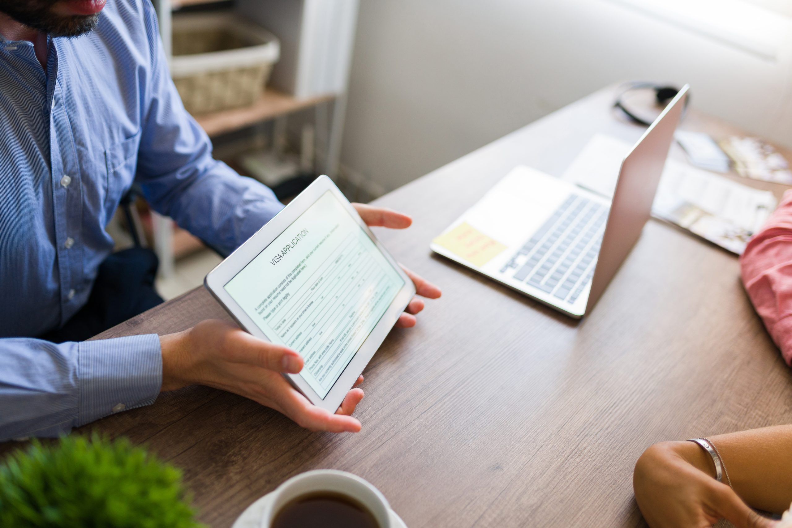 digital visa application tablet - web Design Agency
