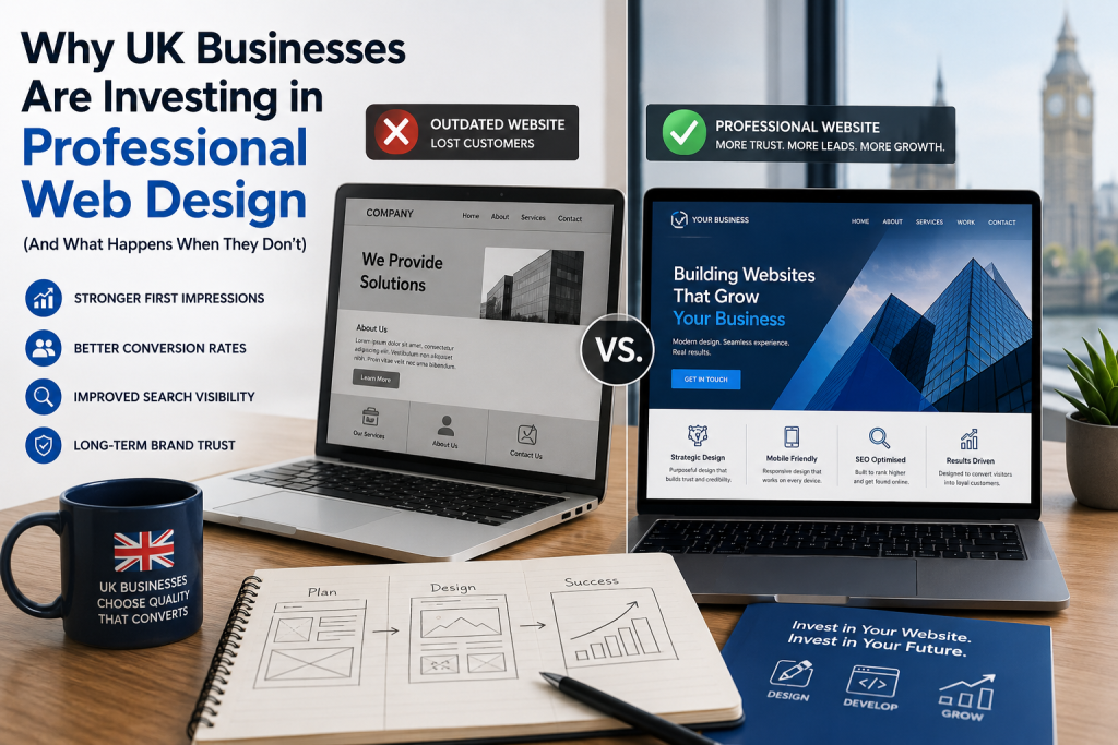 Why UK Businesses Are Investing in Professional Web Design (And What Happens When They Don’t)