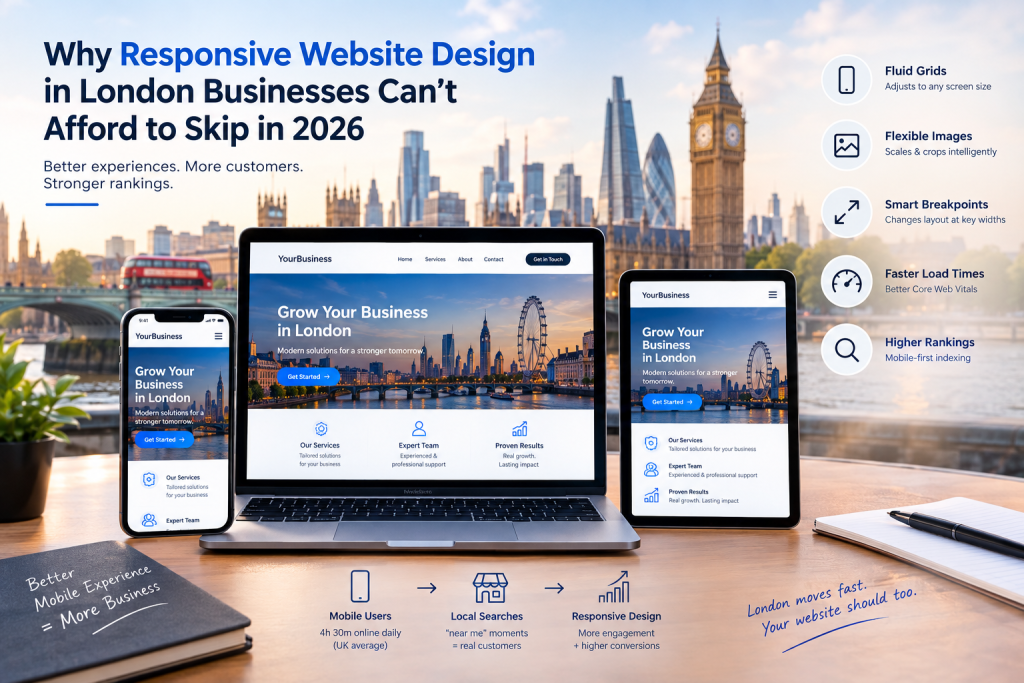 Why Responsive Website Design in London Businesses Can’t Afford to Skip in 2026