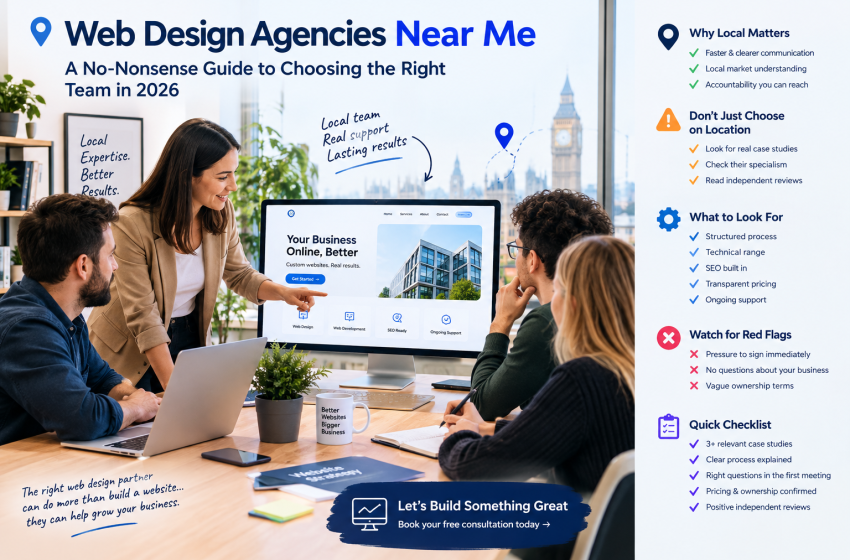 “Web Design Agencies Near Me”: A No-Nonsense Guide to Choosing the Right Team in 2026