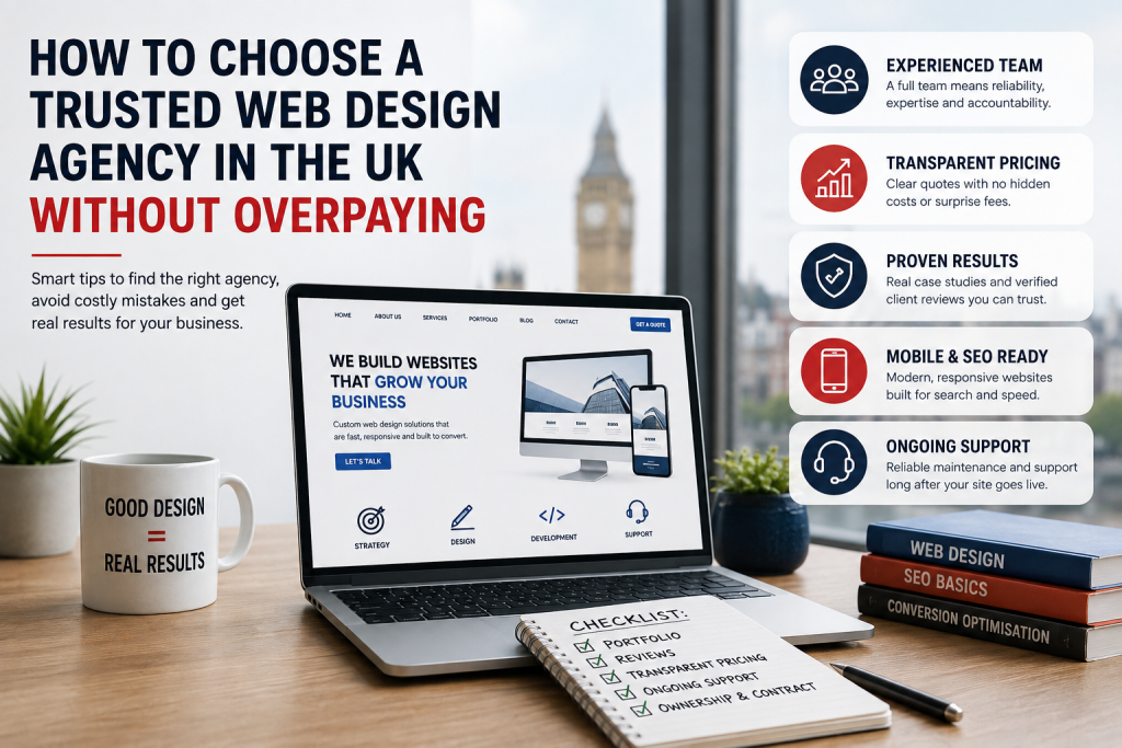 How to Choose a Trusted Web Design Agency in the UK Without Overpaying