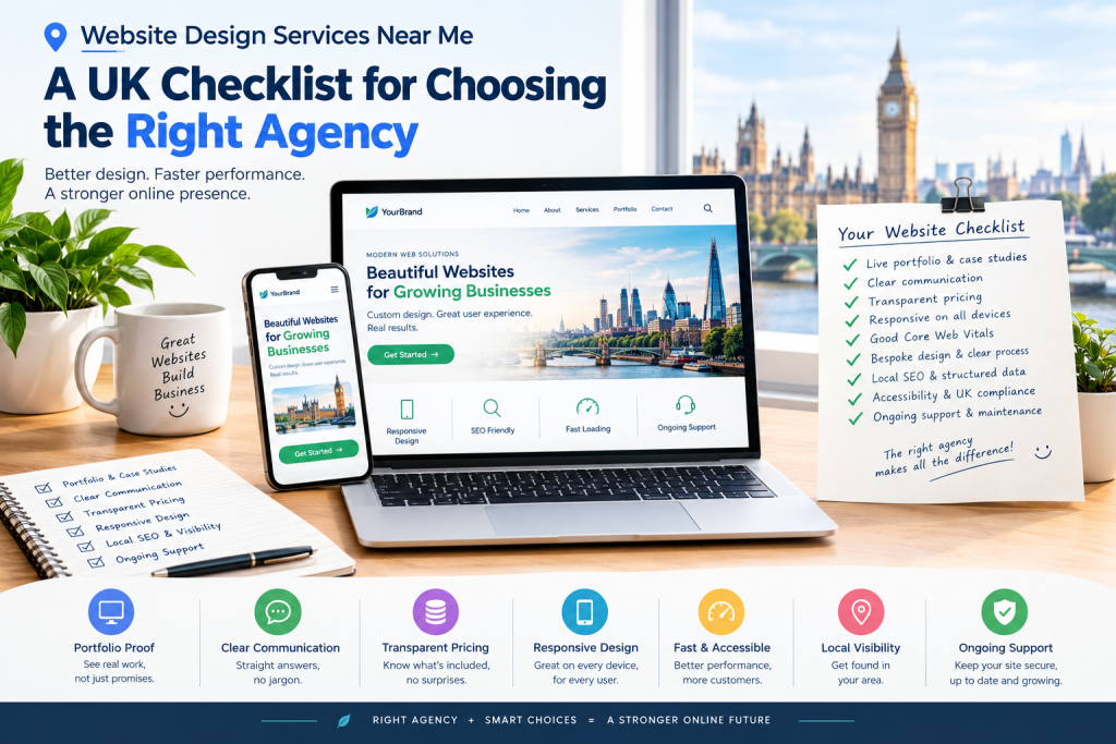 Website Design Services Near Me: A UK Checklist for Choosing the Right Agency