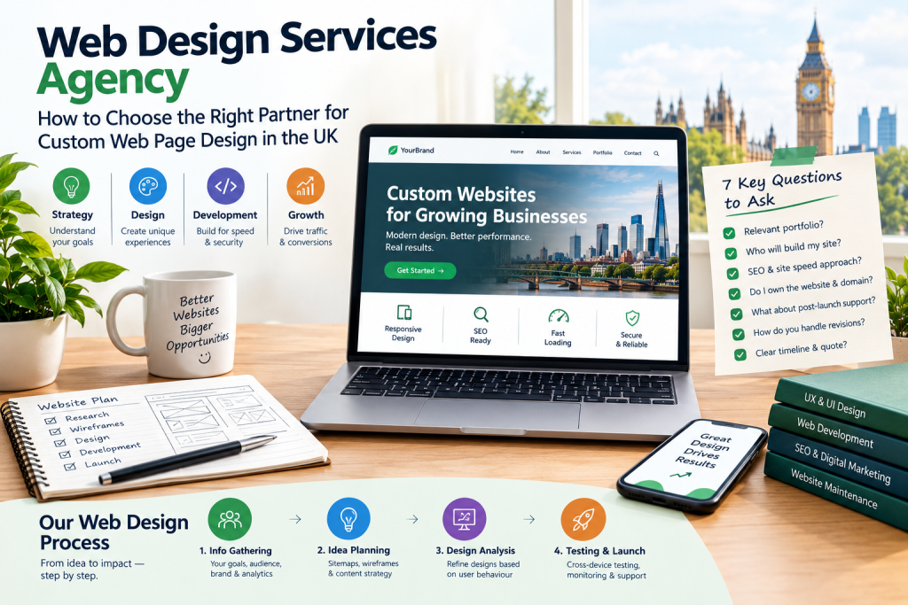Web Design Services Agency: How to Choose the Right Partner for Custom Web Page Design in the UK
